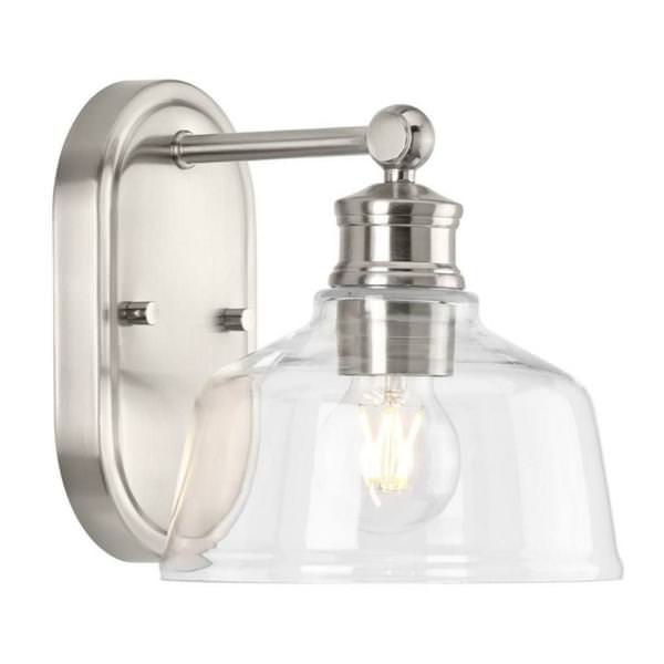 1 Light 120 volt Brushed Nickel Vanity Light Fixture