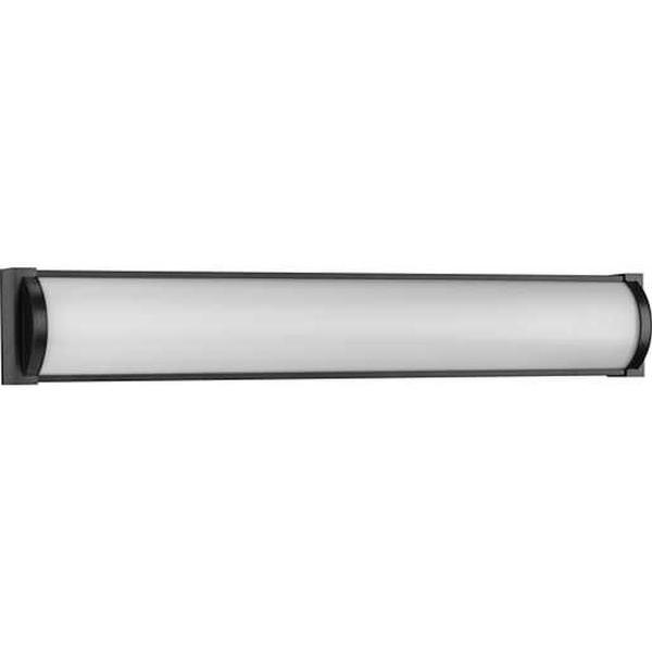 32" 30 watt 120 volt 3000K Matte Black Acrylic Diffuser Dimmable Vanity Light