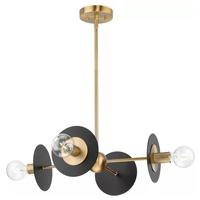 Progress Lighting 4 Light Brushed Bronze Graphite Accent Chandelier Light Fixture