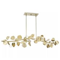 Progress Lighting 7 Light Gilded Sliver Linear Chandelier Light Fixture