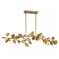 Progress Lighting 7 Light Gold Ombre Linear Chandelier Light Fixture