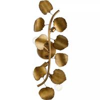 Progress Lighting 4 Light Gold Ombre Curve Leaf Design Light Fixture