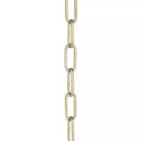 Progress Lighting 4' Gilded Sliver Finish Square Profile Fixture Accessory Chain