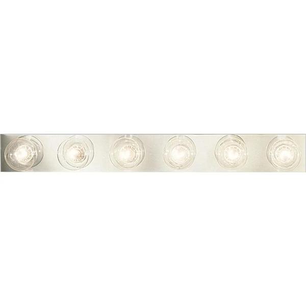6 Light Polished Chrome Broadway Collection Vanity Light Fixture