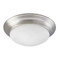 Progress Lighting 1 Light 120 volt Brushed Nickel Alabaster Glass Bowl Ceiling Light Fixture