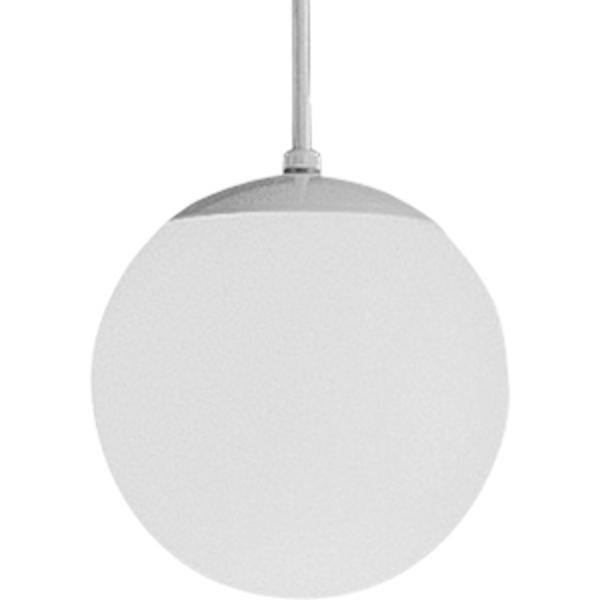 8" 1 Light White White Opal Glass Dimmable Pendant Light Fixture