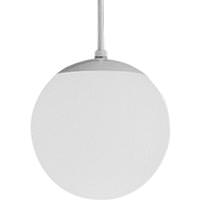 Progress Lighting 8" 1 Light White White Opal Glass Dimmable Pendant Light Fixture