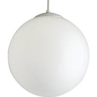 Progress Lighting 14" 1 Light White White Opal Glass Dimmable Pendant Light Fixture