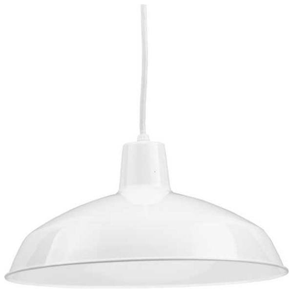 1 Light White Dimmable Pendant Light Fixture