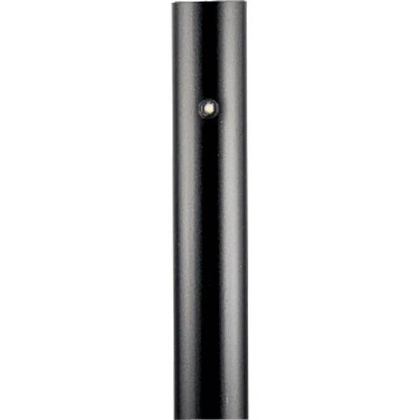 7' Aluminum Black Photocell Outdoor Post