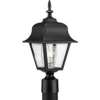 Progress Lighting 1 Light Black with Clear Beveled Acrylic Wall Light Fixture