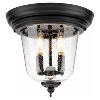 Progress Lighting 2 Light Black with Clear Seeded Glass Wall Light Fixture