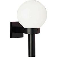 Progress Lighting 1 Light Black with White Acrylic Globe Wall Light Fixture