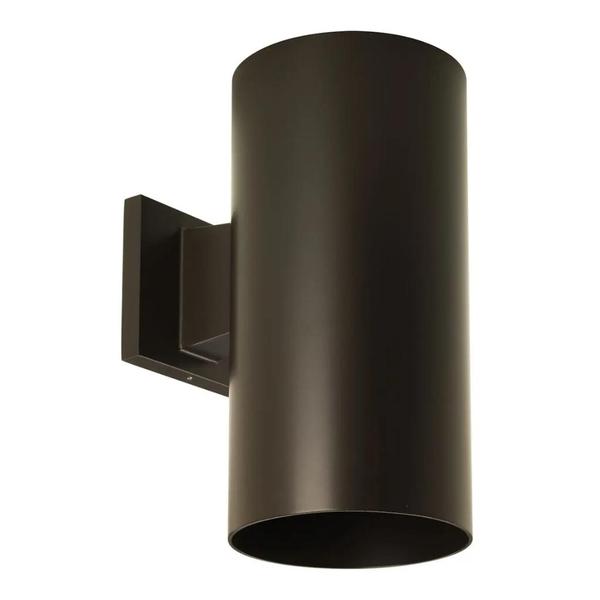 1 Light Antique Bronze Aluminum Construction Cylinder Wall Mount Light Fixture