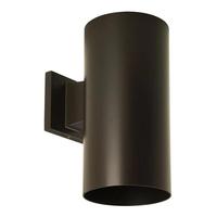 Progress Lighting 1 Light Antique Bronze Aluminum Construction Cylinder Wall Mount Light Fixture