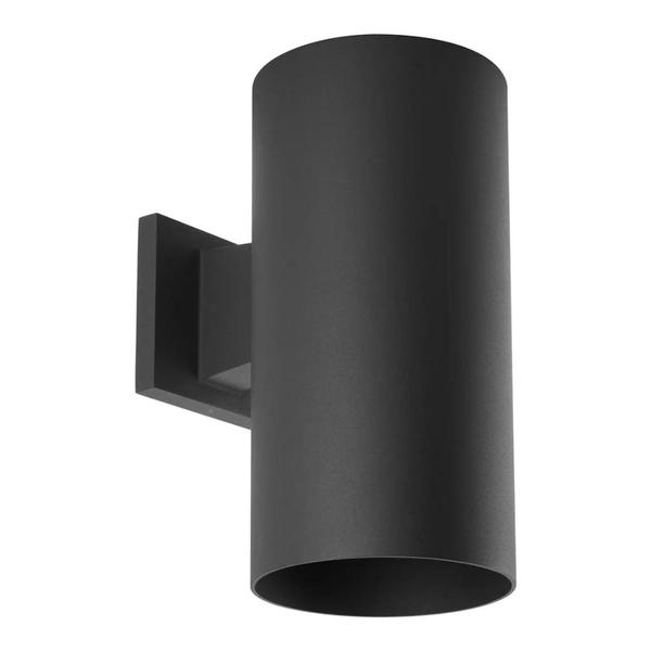 1 Light Black Finish Aluminum Construction Cylinder Wall Mount Light Fixture