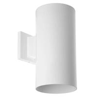 Progress Lighting 1 Light White Finish Aluminum Construction Cylinder Wall Mount Light Fixture