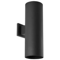Progress Lighting 2 Light Up/Down Black Aluminum Construction Cylinder Wall Mount Light Fixture