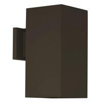 Progress Lighting 1 Light Antique Bronze Square Wall Light Fixture