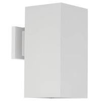 Progress Lighting 1 Light White Finish Square Wall Light Fixture