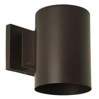 Progress Lighting 1 Light Antique Bronze Aluminum Construction Cylinder Wall Mount Light Fixture