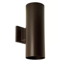 Progress Lighting 2 Light Up/Down Antique Bronze Aluminum Construction Cylinder Wall Mount Light Fixture