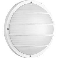 Progress Lighting 1 Light 120 volt White Ribbed Polycarbonate Lens Ceiling Light Fixture