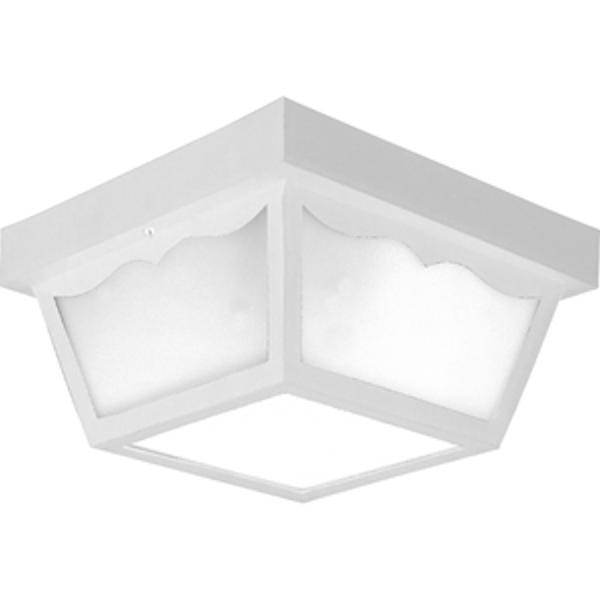 2 Light White with White Acrylic Diffuser Wall Light Fixture