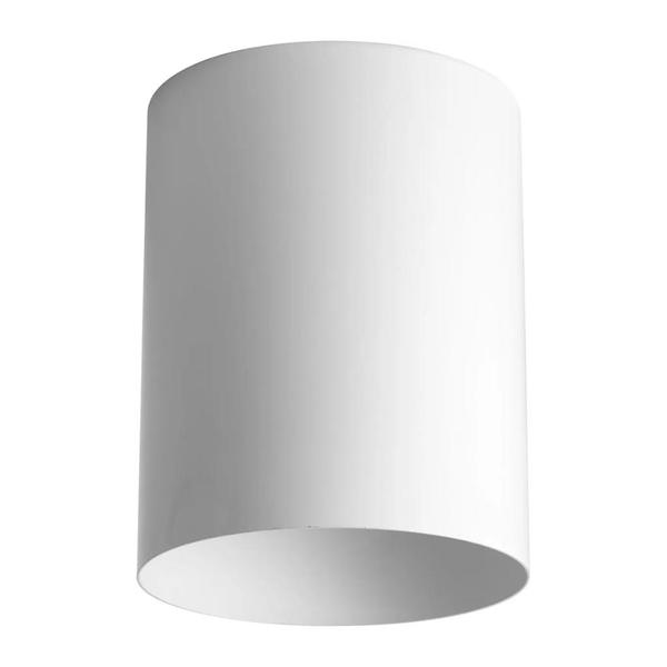 1 Light White Aluminum Construction Cylinder Light Fixture