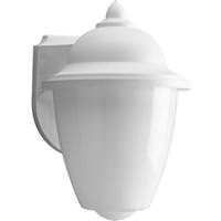 Progress Lighting 1 Light White with White Acrylic Shade Wall Light Fixture