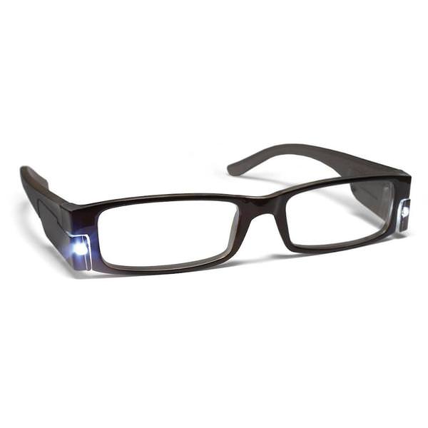 LED Midnight Frame +1.75 Lighted Reading Glasses