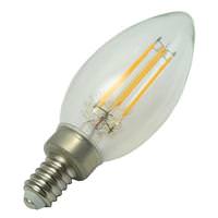 TCP 5.5 watt 120 volt B11Candelabra Screw Base 2700K Warm White Dimmable LED Filament