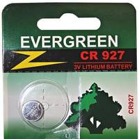 Evergreen CR927 3 volt 30mAh Lithium Button Cell Battery