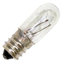 6 watt 130 volt T4 Candelabra Screw Base Clear
