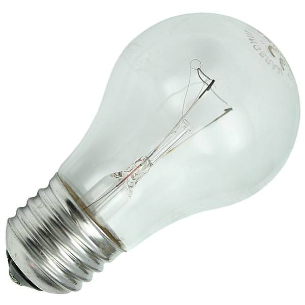 40 watt 240 volt A19 Medium Screw Base Clear