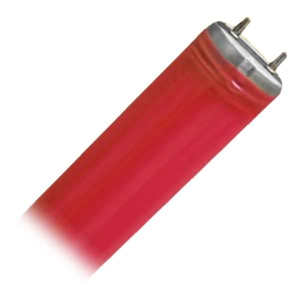 40 watt 48" T12 Bi-Pin Base Red P.E.T. Coated