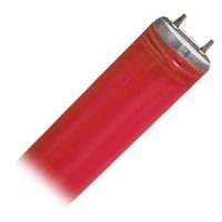 40 watt 48" T12 Bi-Pin Base Red P.E.T. Coated