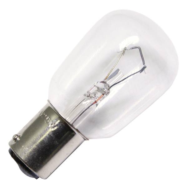 25 watt 12 volt Double Contact Bayonet Base Clear Pygmy