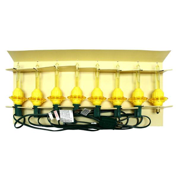 7 Light Yellow Bubble Light Set