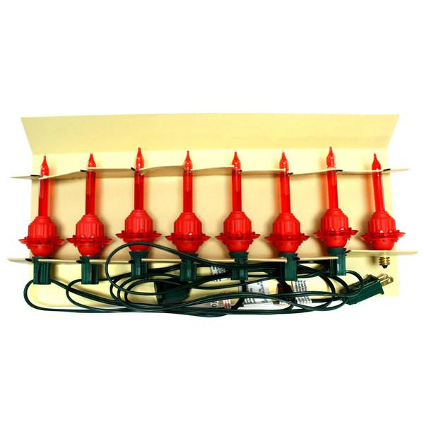 7 Light Red Bubble Light Set