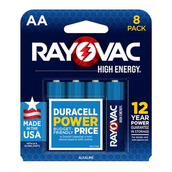 AA High Energy Battery (8 pack)
