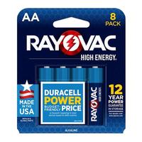 Rayovac AA High Energy Battery (8 pack)