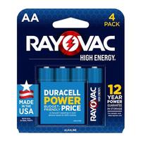 Rayovac AA High Energy Battery (4 pack)