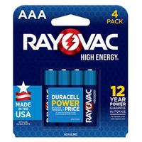 Rayovac AAA High Energy Battery (4 pack)