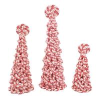 RAZ Imports 13" Red Peppermint Tree (Set of 3)