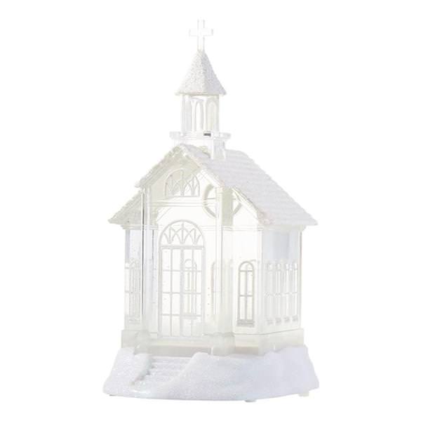 10.5" Battery Operated Church Water Filled Lantern (Batteries not Included)