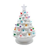View 8" Battery Operated White LED Tree (Batteries Not Included)