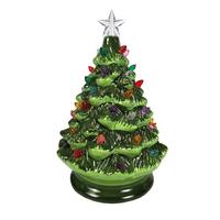 RAZ Imports 8" Battery Operated Green LED Tree (Batteries Not Included)