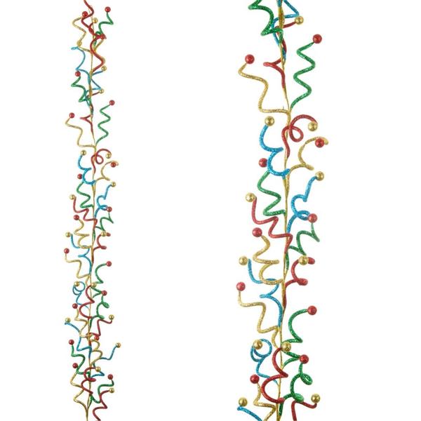 5' Multi-Color Swirl Garland