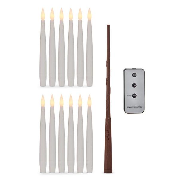 5" White Finish LED Magic Candles (Set of 12)